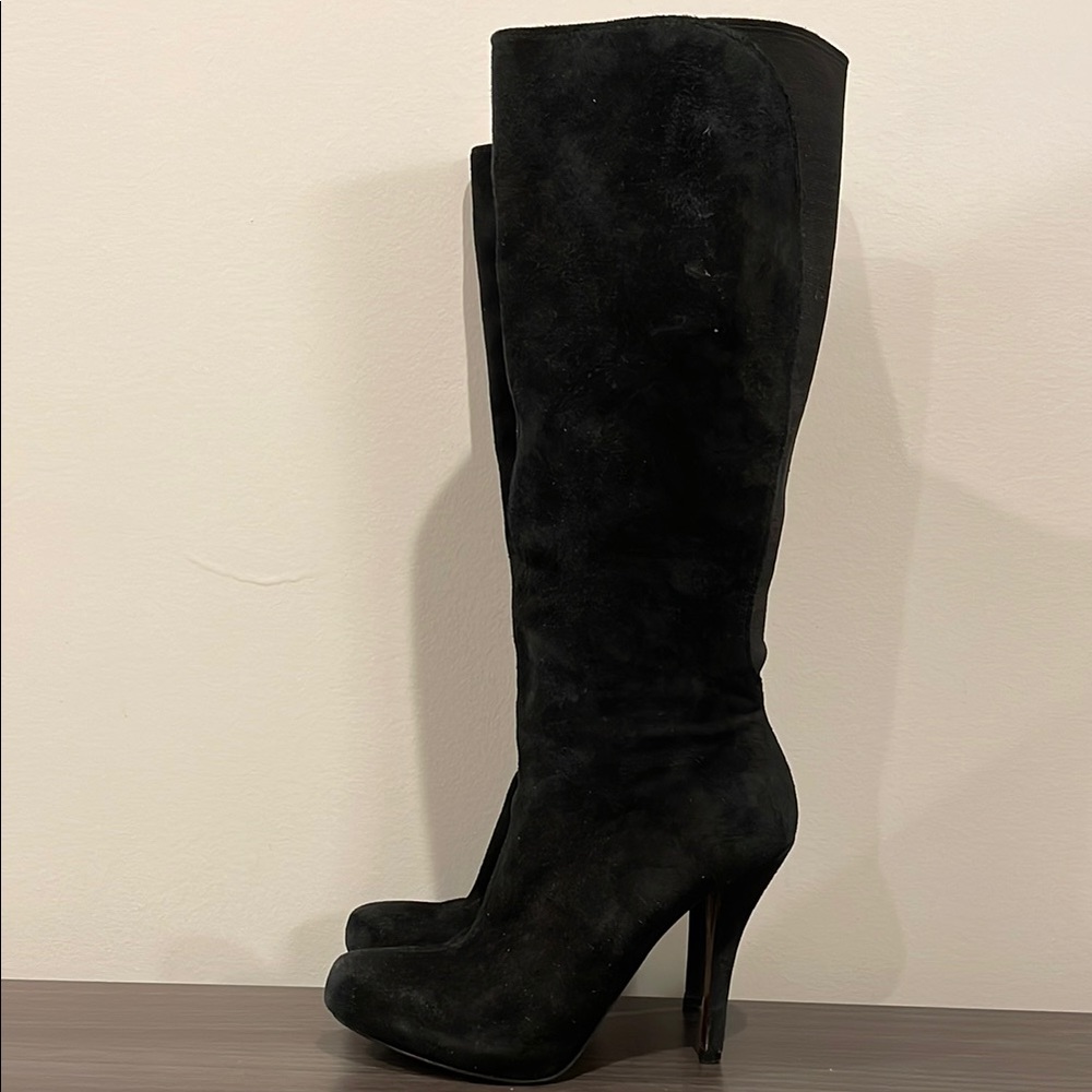 Enzo Angiolini Black Heeled Boots with Stiletto Heel